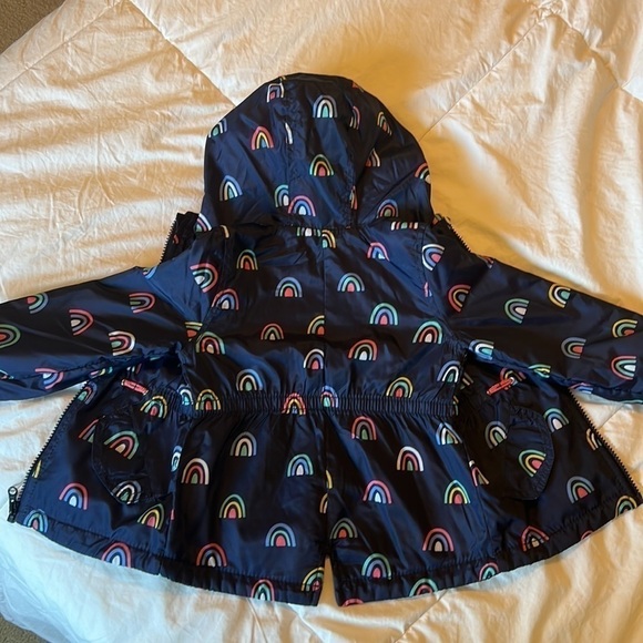 Fleece Lined Rainbow Rain Jacket/Wind Breaker - Picture 7 of 7